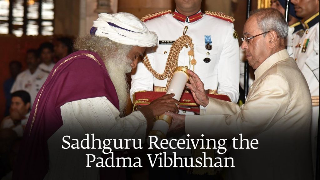 Sadhguru Padma Vibhushan civilian award
