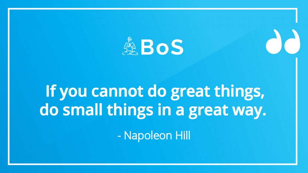 Napoleon Hill inspirational quote.