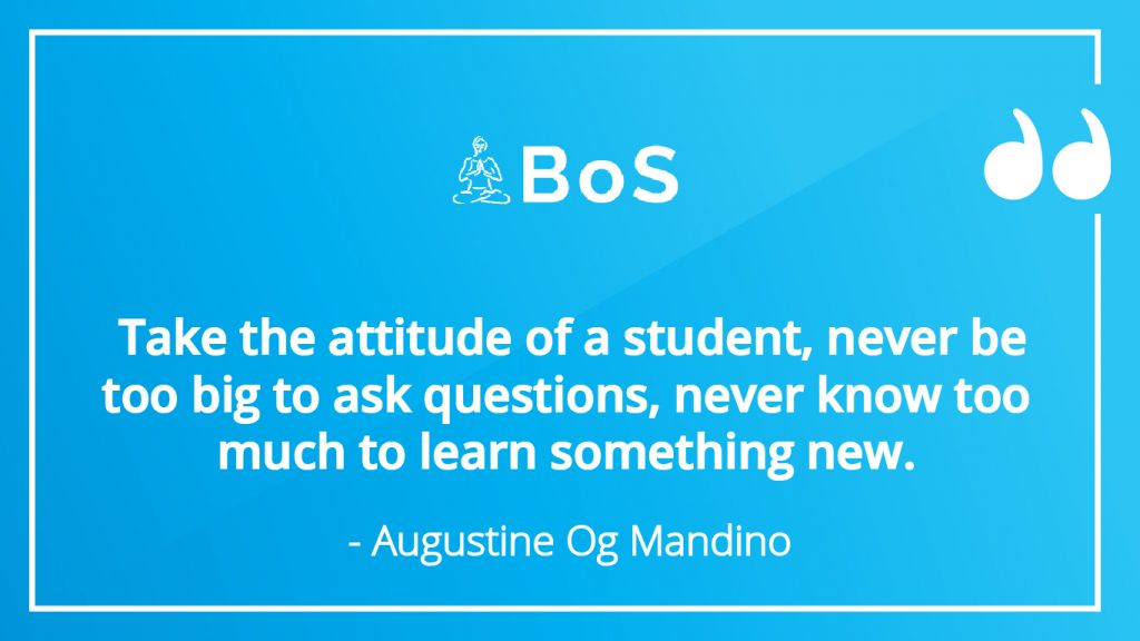 Augustine Og Mandino inspirational quote