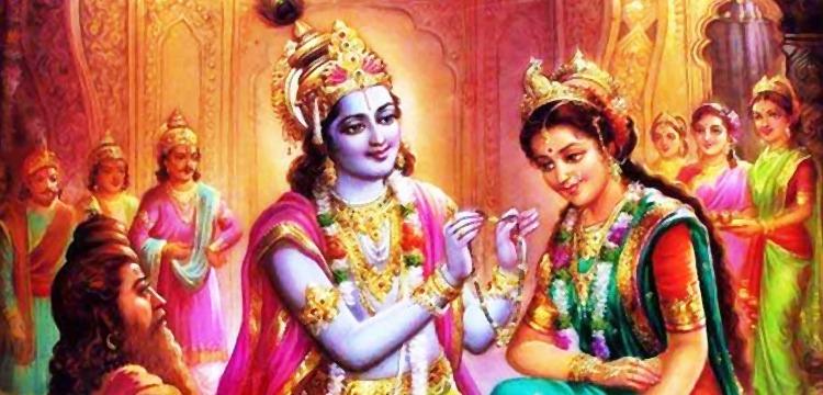 Marriage of Sri Krishna and Rukmini