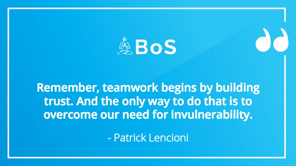 Patrick Lencioni team work quote 