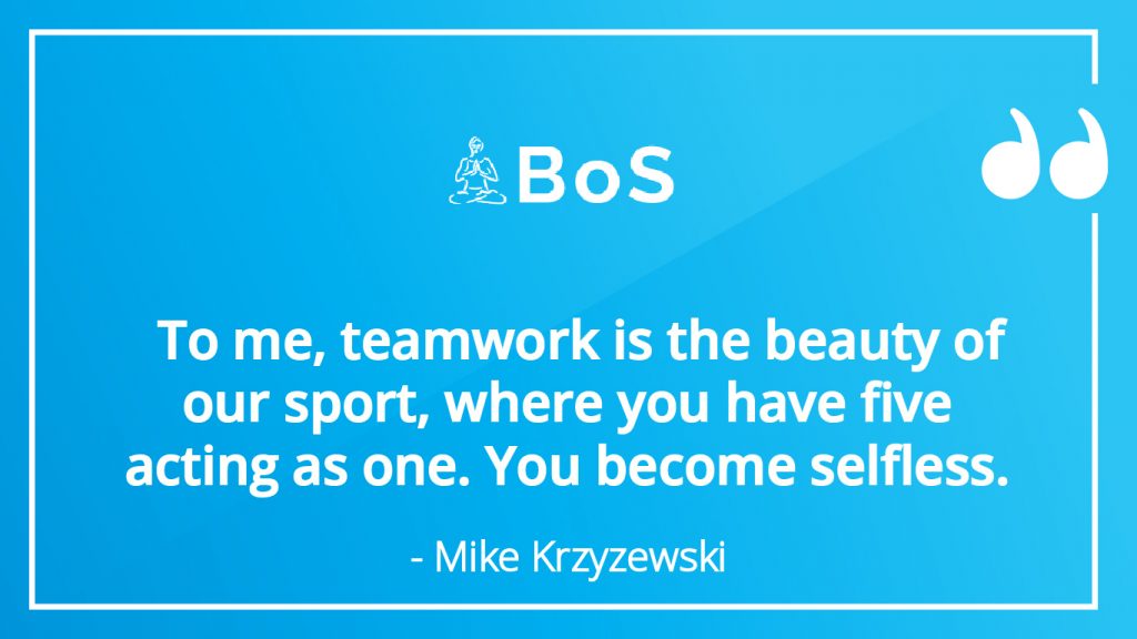 Mike Krzyzewski team work quote
