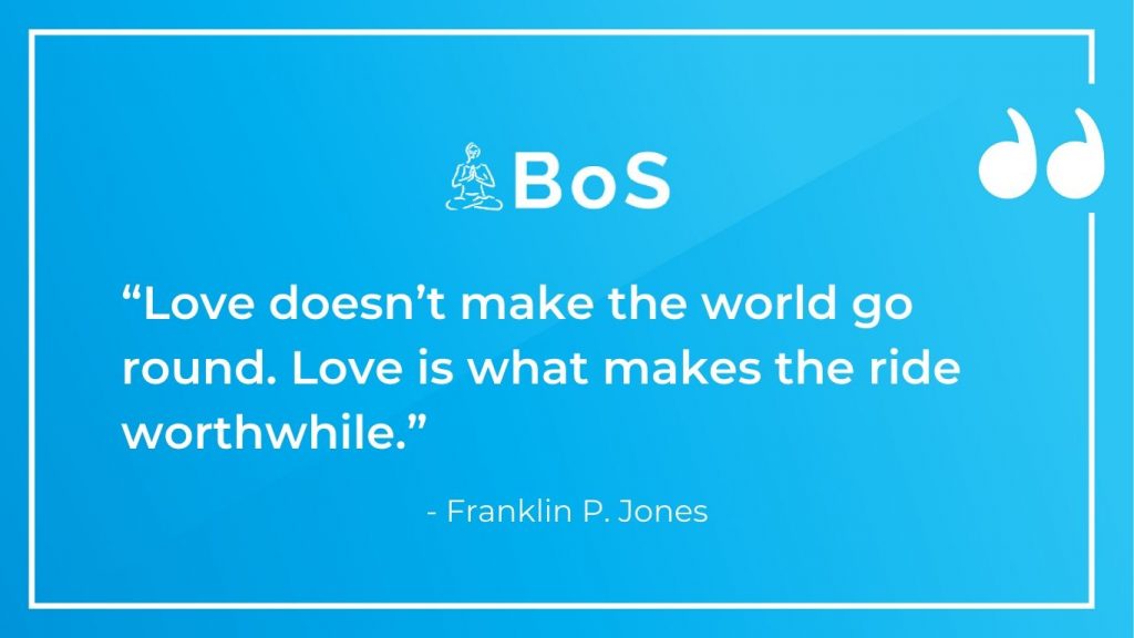 Franklin P. Jones love quotes